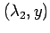 $ (\lambda_2,y)$